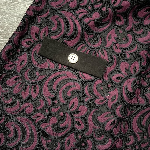 Tommy Hilfiger Purple Paisley Work Dress Sz 12 - Picture 2 of 4
